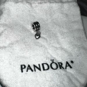 Pandora dangling heart silver